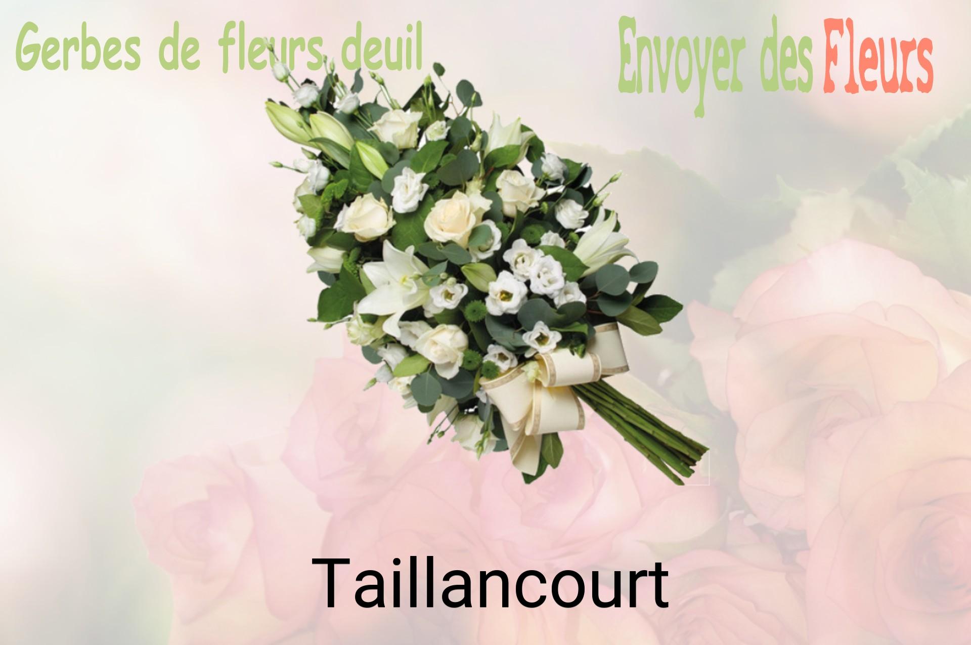 Gerbe de fleurs de deuil livrée à Taillancourt